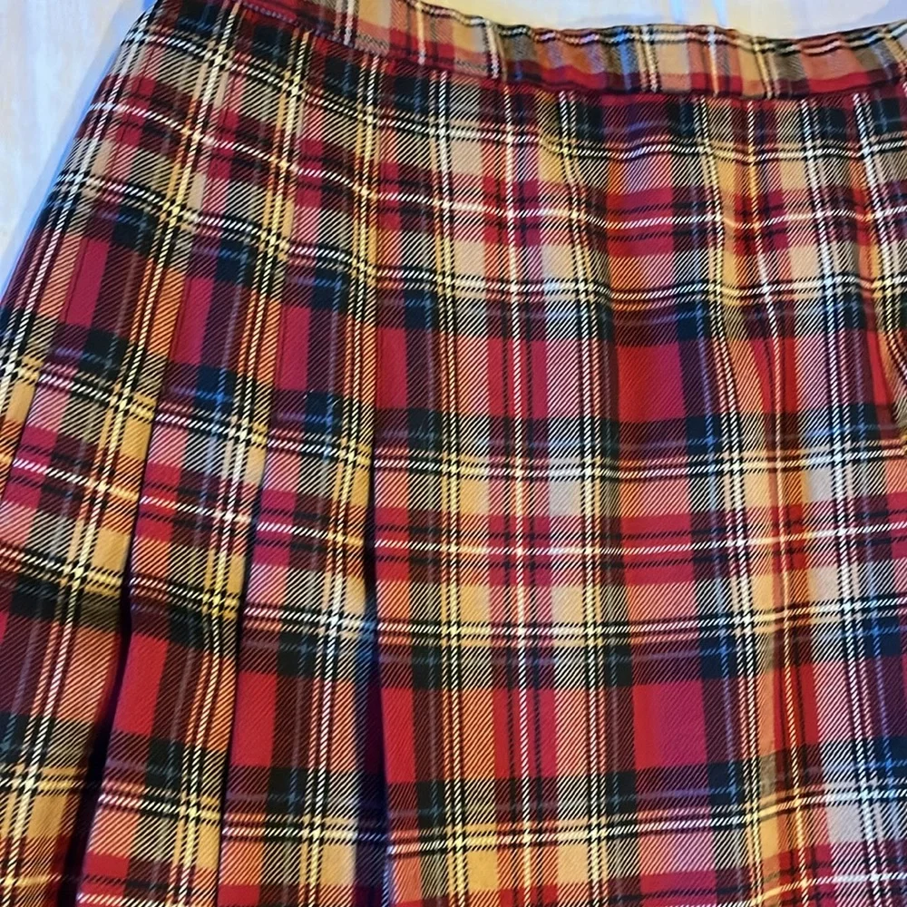 Vintage Pendleton Petite‎ 100% Virgin Wool Long Pleated Skirt